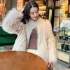 Autumn and Winter New Imitation Fox Fur Coat Women's Short Stand-up Collar Light Thin Coat Thousand Gold Wind