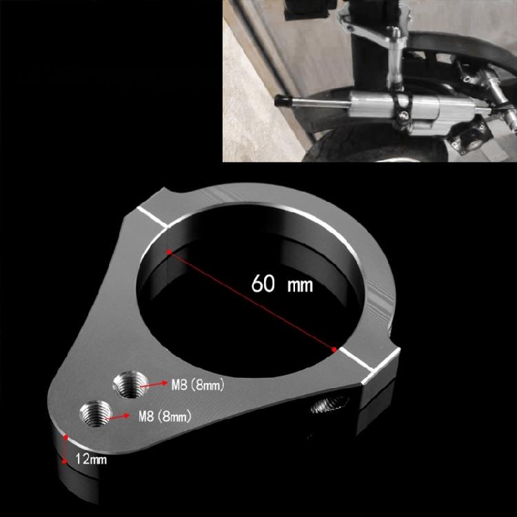 Motorcycle Aluminium Steering Damper Fork Frame Mounting Clamp Bracket 30-60mm Steering Damper Bracket Fork Clamp