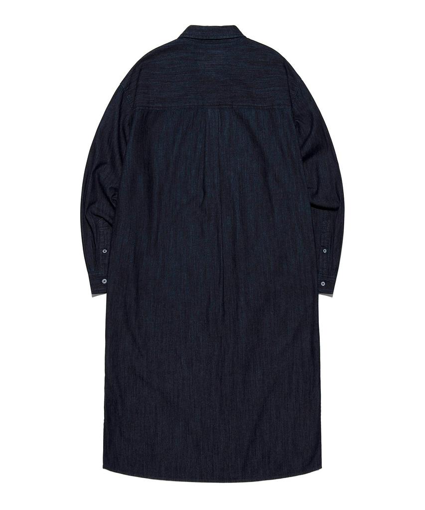 LEE Denim Shirt Long Dress Indigo Raw