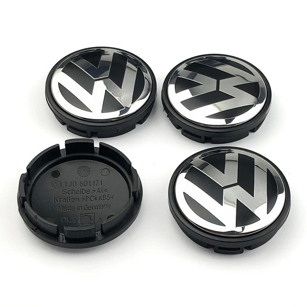 XYZ1 4pcs 55mm 56mm 65mm 70mm Car Wheel Center Hub Caps Cover for VW Volkswagen Golf Polo Passat Touran CC B5 B6 B7 Jetta Accessories