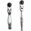 2 Pieces 72 Teeth Mini Ratchet Wrench Toughbuilt Swivel Socket Wrench Spanner for 1/4 "Drive Sleeve Automotive Mini Repair Tools