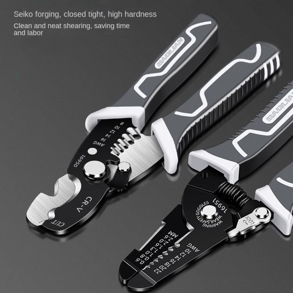 High-carbon Steel Electrician Crimpe Pliers Non-Slip Wire Stripping Tool New Pincers  Electrician