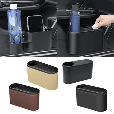 Car Trash Bin Water Bottle Holder Waterproof Car Door Storage Box Garbage Container Auto Interior Accessory
