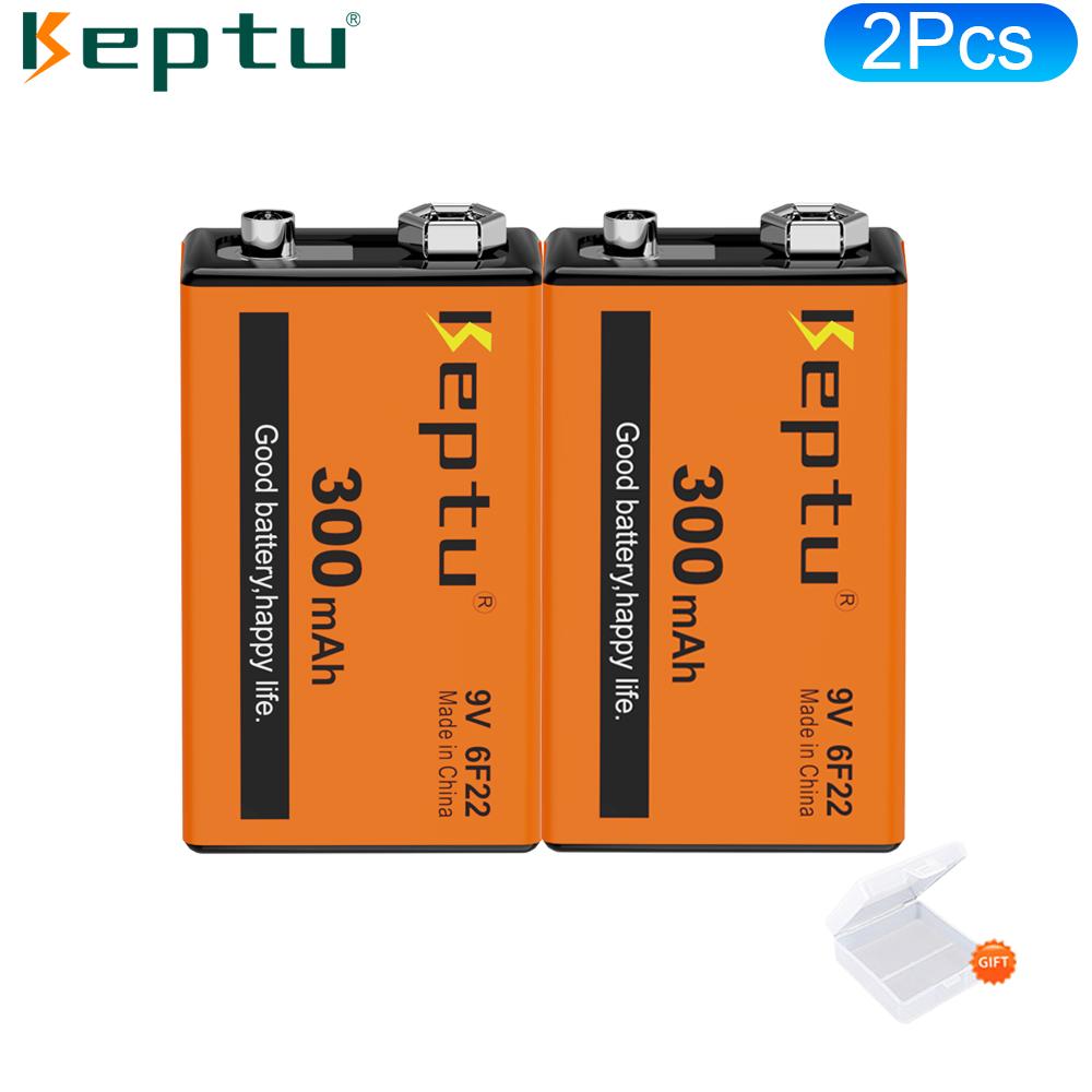 

KEPTU 9V 300mAh долговечные аккумуляторные батареи для беспроводных микрофонов, гитар и дымовых извещателей