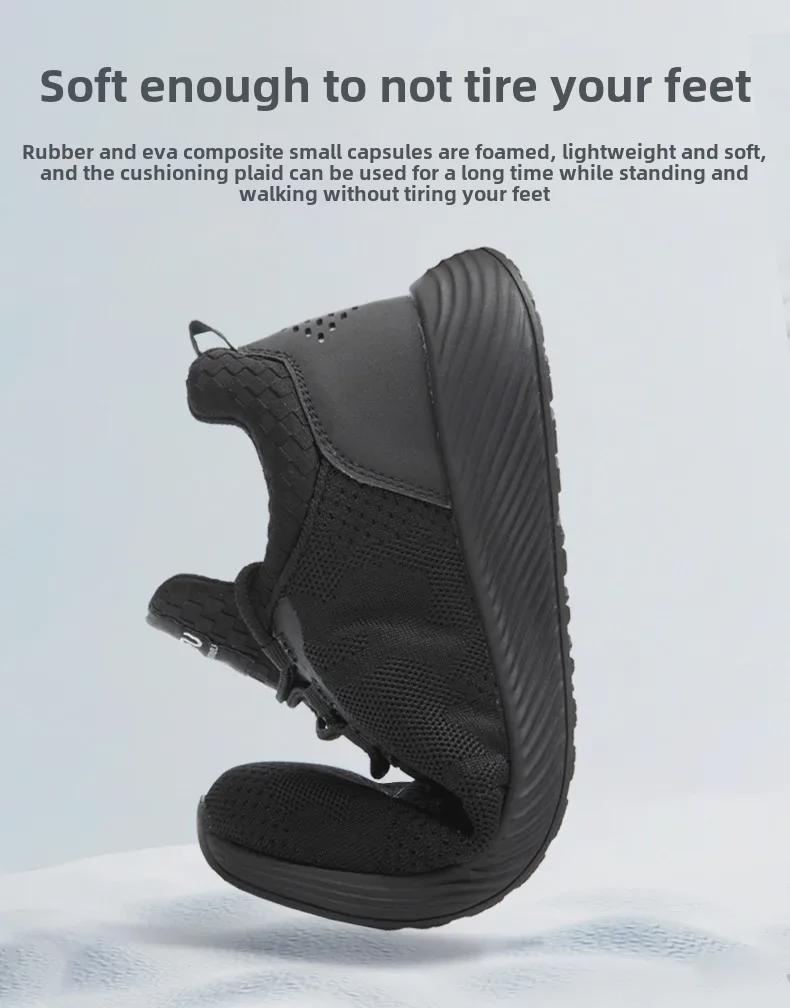 Jiefu Lightweight Breathable Safety Shoes - Anti-Smash & Anti-Puncture Protection