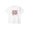 T-shirt Casual Manches Courtes Col Rond Imprimé Graphique Homme Hauts Blanc I031713-02-XX