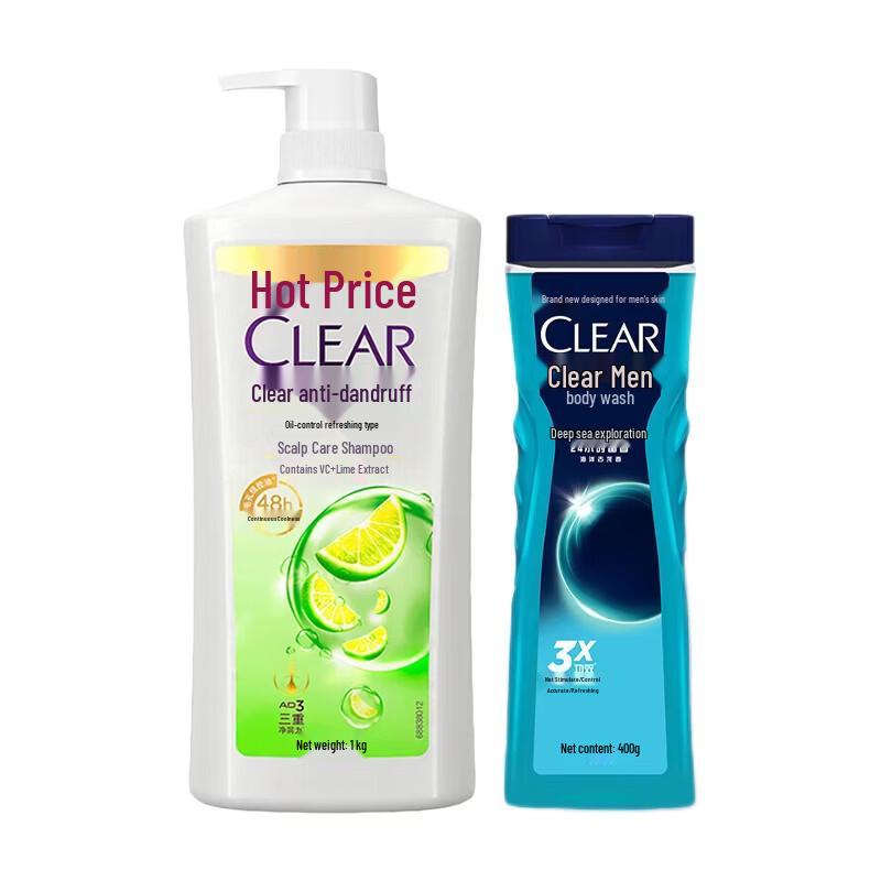Clear Anti-Dandruff Shampoo & Men s Shower Gel Combo
