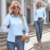 New Women's Fashion Casual Long Sleeve Cardigan Button Up Shirt Top Women