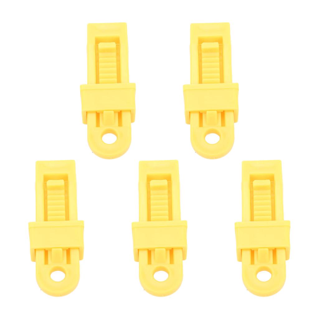 5pcs Tarp Clips Waterproof Tear Resistant Strong Lock Grip Tent Clips for Outdoor Camping