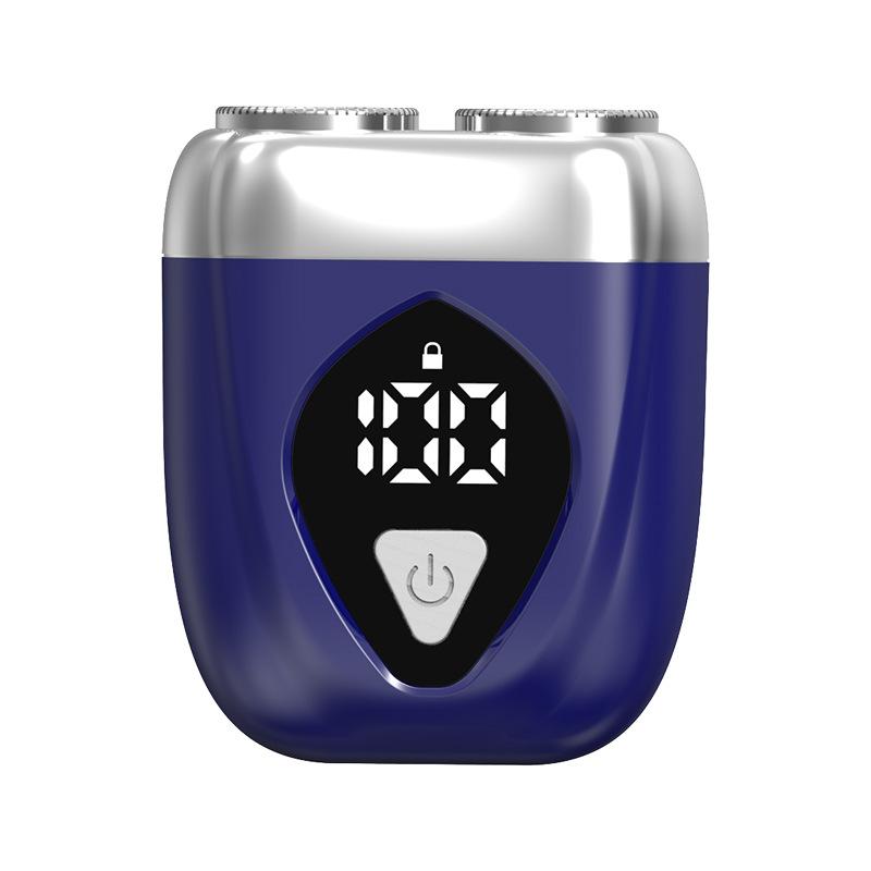 

Новая электрическая магнитная бритва Портативная мужская бритва из сплава Моющаяся бытовая бритва с двойной головкой для бороды