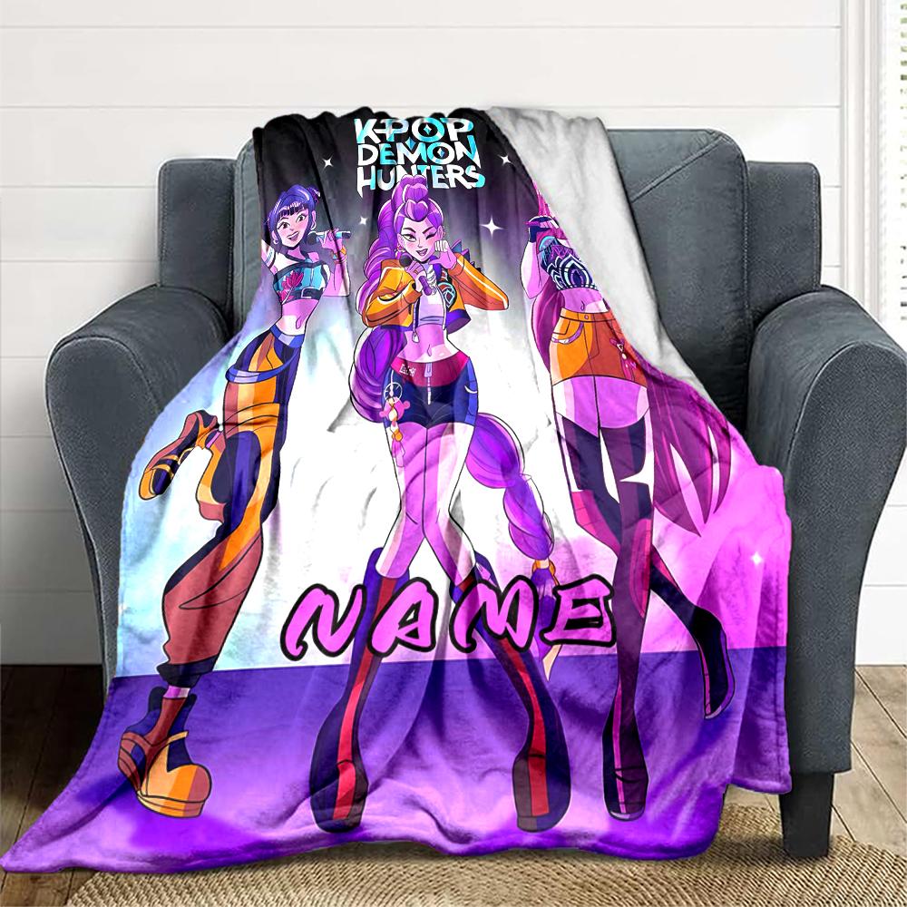 Custom 1pc Floral Fantasy Journey Blanket, Soft And Comfortable Blanket, Casual Warm, Camping Travel Blanket, Birthday Gift Q912143
