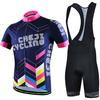 2026 Summer Breathable MTB Road Ridding Wear for Men,Short Sleeve Cycling Jersey with Gel Padded Bib Shorts,Quick-dry Soft Mesh Clothing,Bicycle Wear