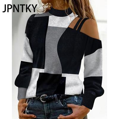 JPNTKY Γυναικεία Μόδα Casual Φθινόπωρο Χειμώνας Μακρυμάνικες Μπλούζες & Πουκάμισα