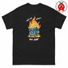 Dumpster Fire Job Shirt, Funny Work Humor Graphic Tee, Office Chaos Classic Cotton Shirt, Workplace Satire Casual Top