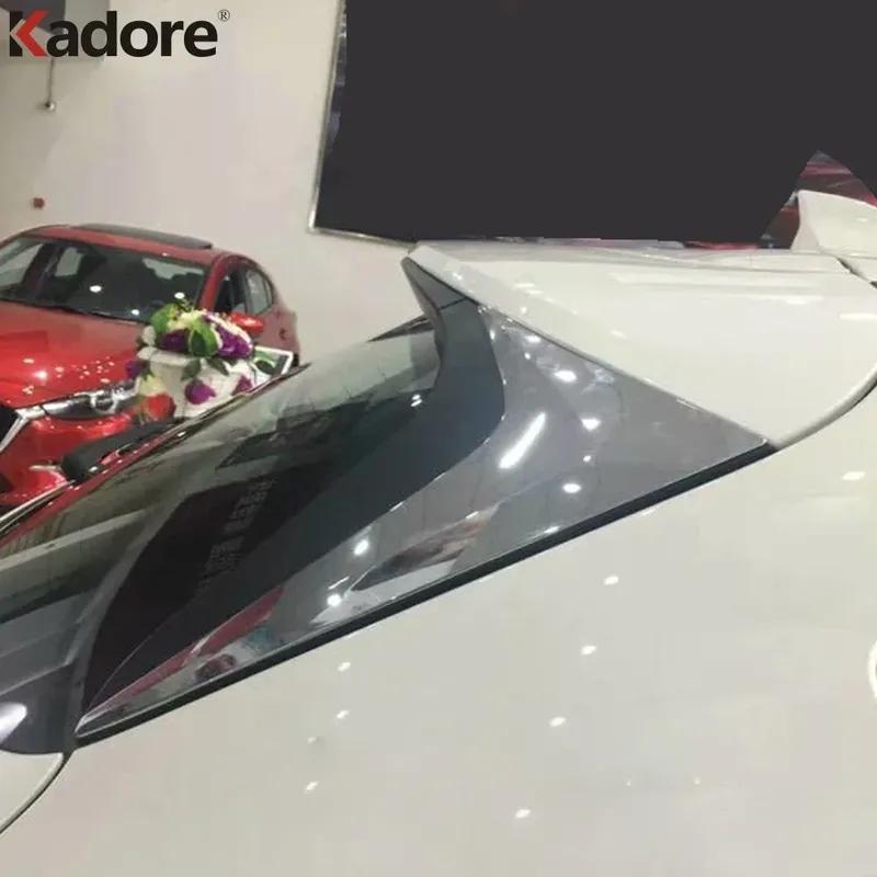 Rear Window Cover Trim For Mazda CX-5 CX5 KF 2017-   2024 Chrome Car Side Wing Spoiler Triangle Frame Accessories