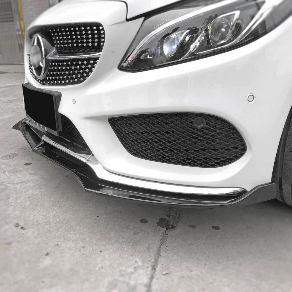 Deflector de Labio Delantero y Spoiler Trasero para Mercedes-Benz Clase C W205 C260 C200 2015-2018