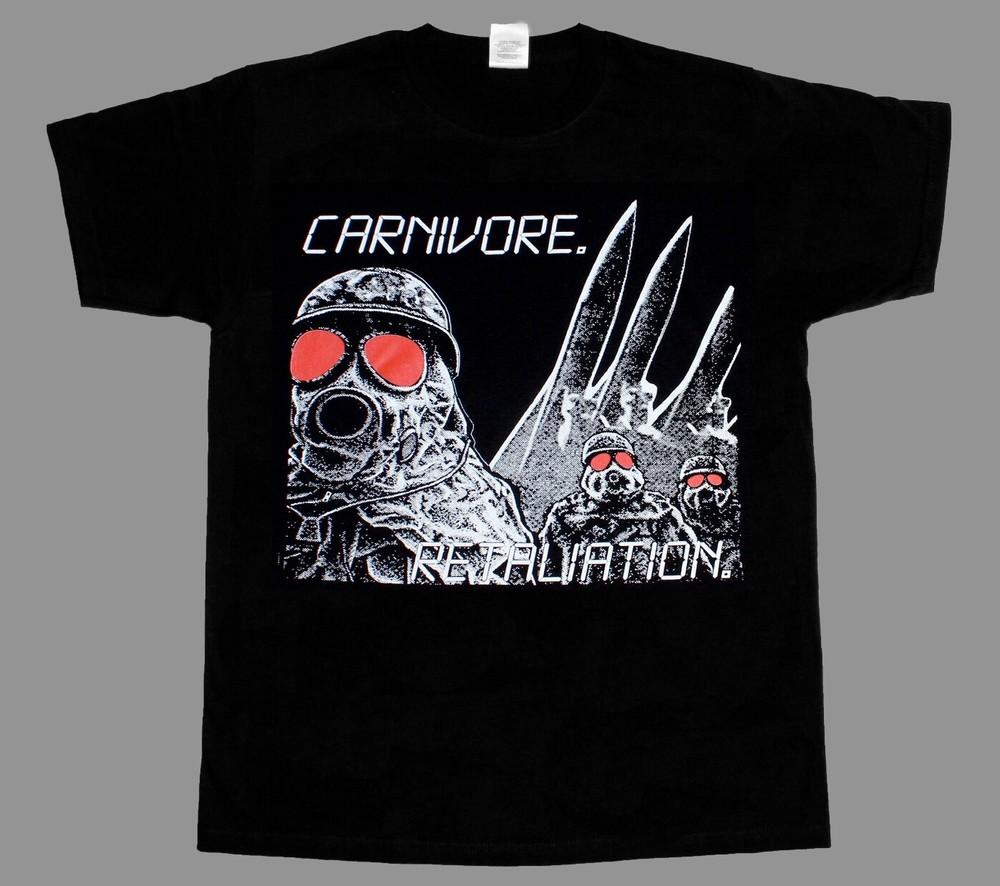 Carnivore retaliation 1987 crossover short long sleeve new black tshirt 345xl M