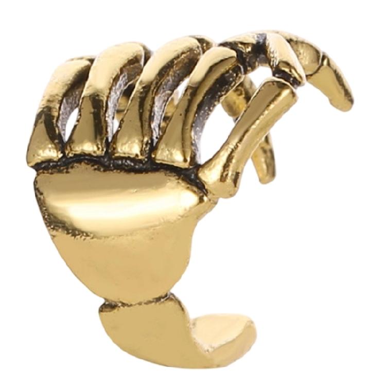 Alternative Alloy Ear Cuff Skeleton Hand Designs Punk Rock Fashion Accessory Jewelry For Edgy Outfits