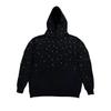 Rhinestone Hoodie Sweatshirt Set Streetwear Couples Loose Fit Long Sleeve Zip Up Casual Fashion
