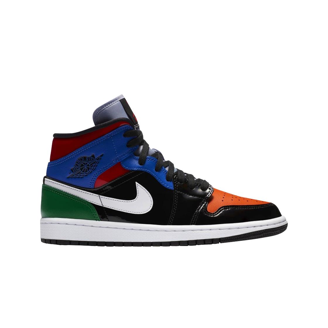 

Женские кроссовки Jordan 1 Mid SE Patent Blend CV5276-001