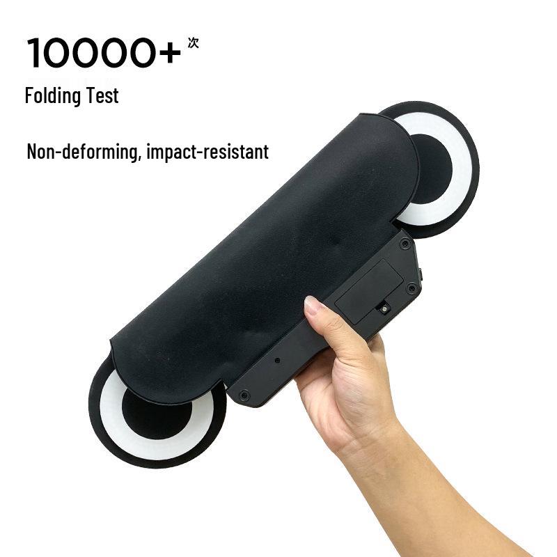 Portable Hand-Rolled Silicone Jazz Electronic Drum Set - Silent Practice Percussion Instrument