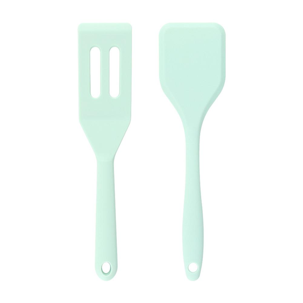 Food Grade Silicone Spatula Set Resistant Non-Slip Soft Head Saving For Non-Stick Safe Pans Col P5O3