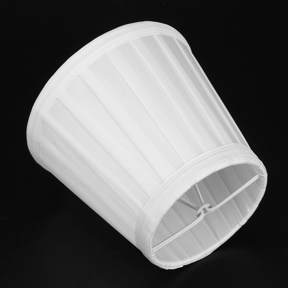 6PCS Clip On Small Replacement Lamp Covers Barrel Shape Drum Lamp Shade  Table Lamp
