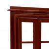 1:12 Dollhouse Windows 6 Pane Miniature Opening Windows Wooden Dollhouse Furniture Chestnut Color