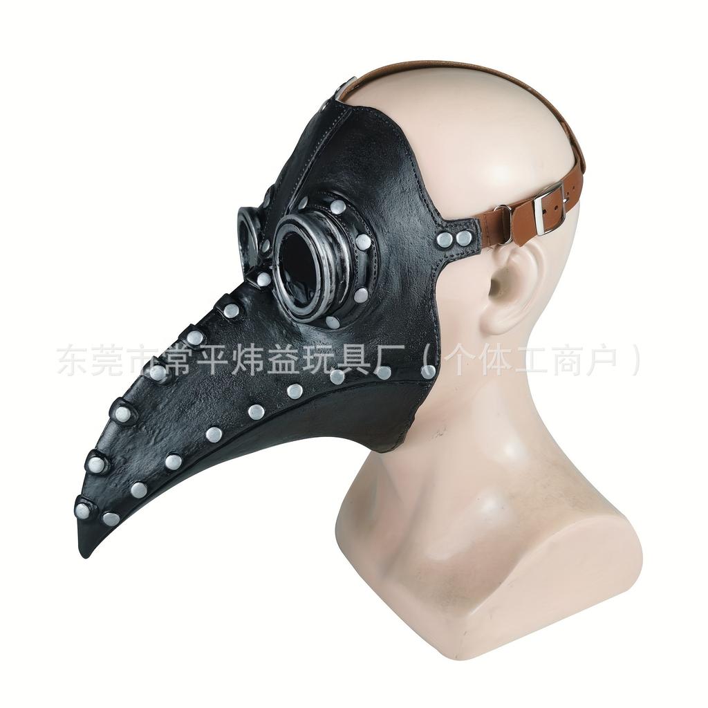 Factory steam punk bird beak mask plague doctor bird beak long bird beak latex masquerade halloween