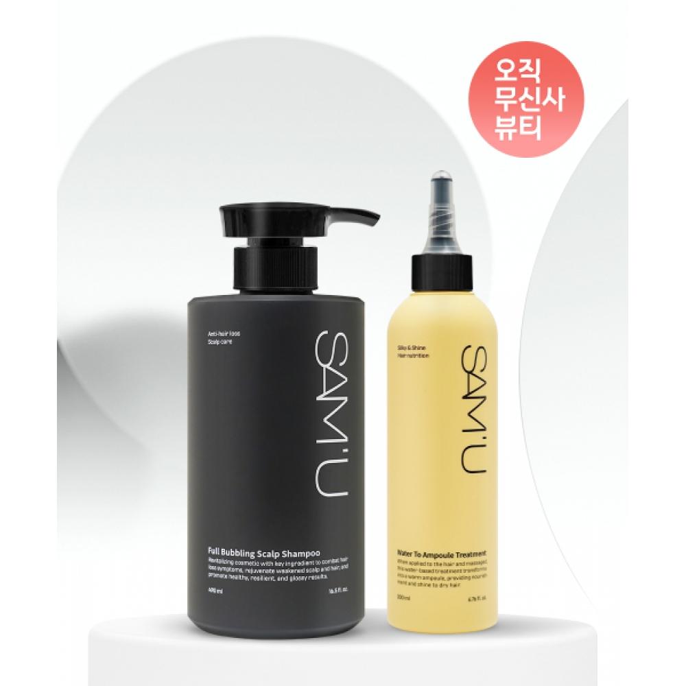 

Samu Samu Scalp Shampoo 490ml+ampoule Treatment 200ml NONE