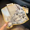 Mother's Day Silk Scarf Muse Festival Gift Simulation Silk Silk Scarf Premium Spring and Summer Square Scarf 71 Silk Decorative Small Scarf