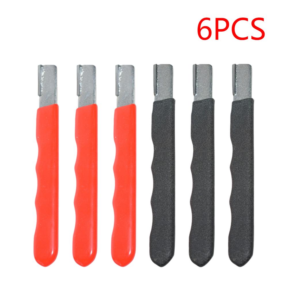 6/12PCS Pocket Sharpening Stone with Cover Pruner Sharpener Stainless Steel Garden Shears Sharpening Tool for Kitchen Garden