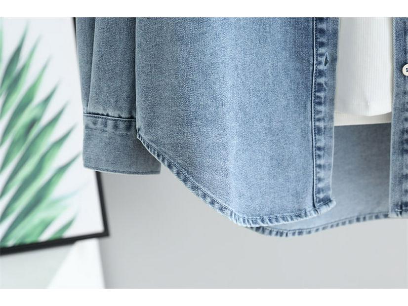 Damen 2025 Retro Denimhemd: Vielseitig, Schlankmachend, Langärmlig, Perfekt zum Layern im Frühling und Herbst.