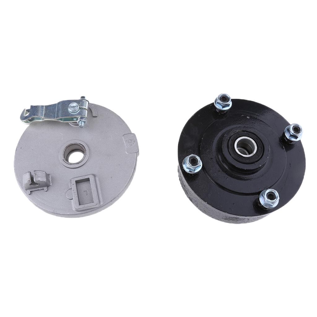 4 Drum Brake Housing Wheel Axle + Shoes