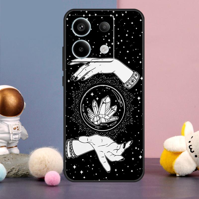 Occult Witchcraft Moon Gothic Witch Case For Xiaomi Redmi Note 13 Pro 12 11 9 10 9S 10S 11S 12S Redmi 12 13 10C 12C 13C Cover