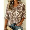 Daily Basic 3D Printed Women's Shirt, Loose Simple Casual Style, Skin-Friendly Durable Multi-scene Wear Top