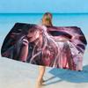 Sylus Love and Deepspace Towel Soft Lightweight Anti-Sand Large Beach Towel Quick-Drying Bath Sports Family
