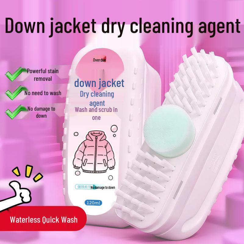 Waterless Foam Down Jacket Cleaner - Powerful Stain and Oil Remover, No-Wash Solution