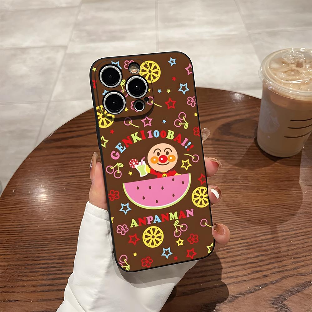 Phone Case For 17 Pro Max Iphone 14 Pro Max 12 16 15 13 Pro 11 Xr X Xs 8 7 Plus Back Cover Cartoon Cute Anpanman