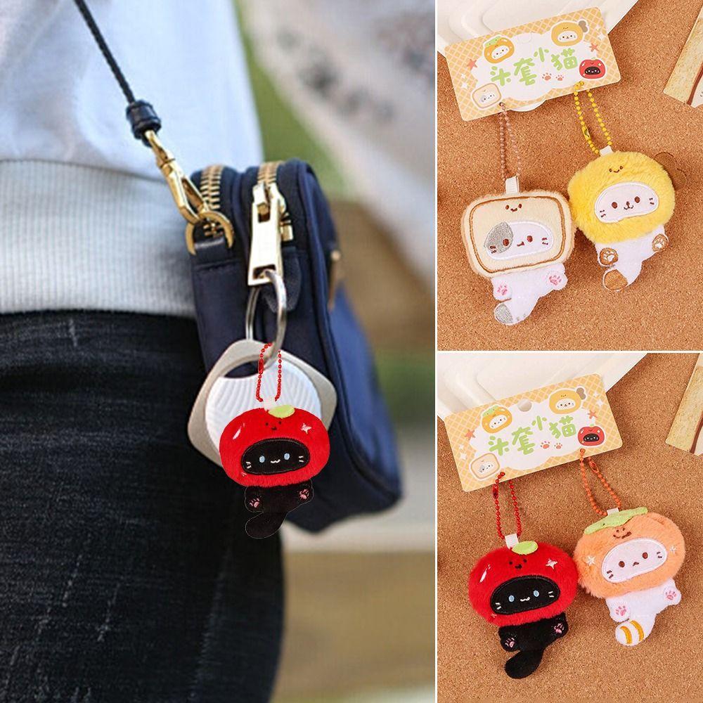 Multicolor Plush Cat Keychain Pendant Cartoon Cat Couples Lucky Charm Cute Ita Bag  Gift Toys