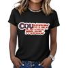 Women's Fashionable Casual Music Festival Print Round-Neck Short-Sleeve T-Shirt