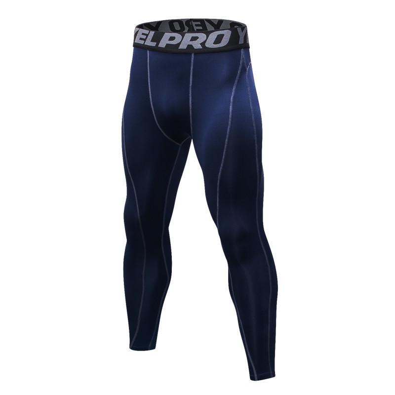 Men's Pro Sports Fitness Running Pants - Sweat-Wicking, Breathable, Quick-Drying, Elastic Tights