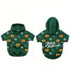Custom Printed Knit Pet Hoodie for Dogs and Cats, Multicolor