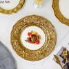Vergoldete Keramik-Dessertteller mit Goldrand, Steakteller, Pastateller, Essteller, Obstsalatschale, Sushiteller, Sting Disc