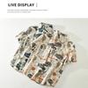 Summer Fashion Short Sleeve Printed Shirts Short Sleeve Men's Casual Shirt Youth Streetwear Funny Shirt Pure Cotton Men Tops