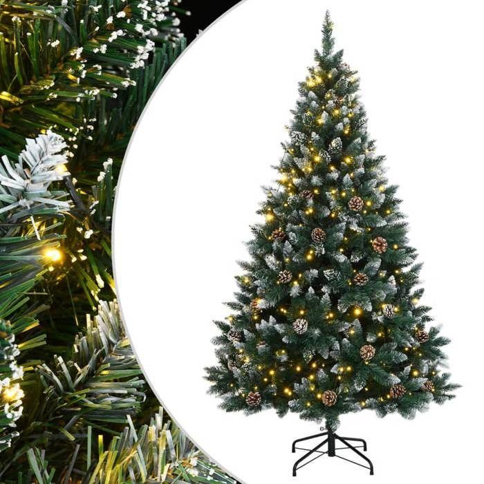 VidaXL Artificial Christmas Tree 300 LED 240 Cm, Christmas Tree, Realistic Christmas Tree, Christmas Ornament, Fake Christmas Tree, 3315777