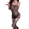 Sex Underwear Hollow Suspenders Sexy Net Clothes Pure Desire Wind Perspective One-piece Net Socks Large Size Flirting Clothes