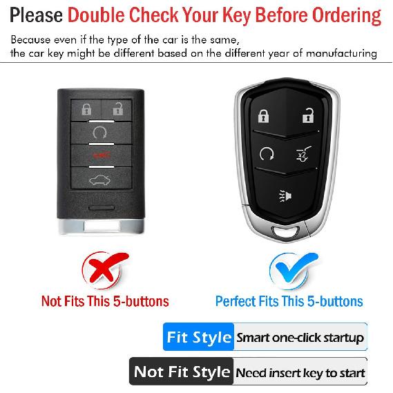 Key Fob Cover for Cadillac