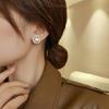 Elegant 2023 Spiral Pearl Earrings: High-End S925 Silver for Women.