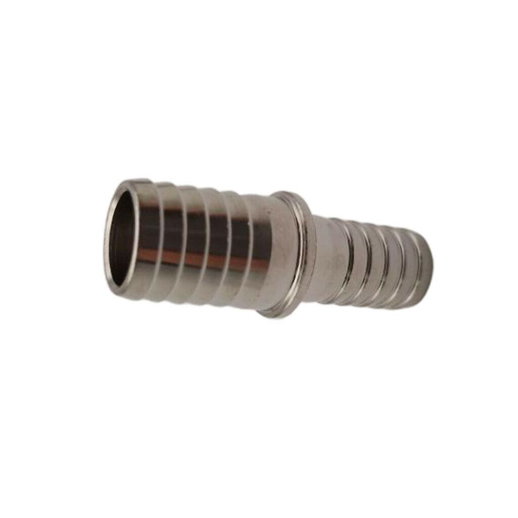 FOOD GRADE STAINLESS STEEL 7/16" x 9/16" BARB Reducer FITTING ADAPTER COUPLER